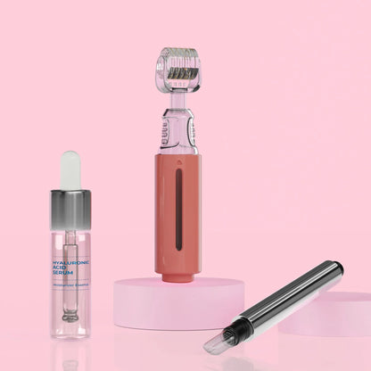 Micro-Needling Tool With Serum | Plumper Lips in Weeks