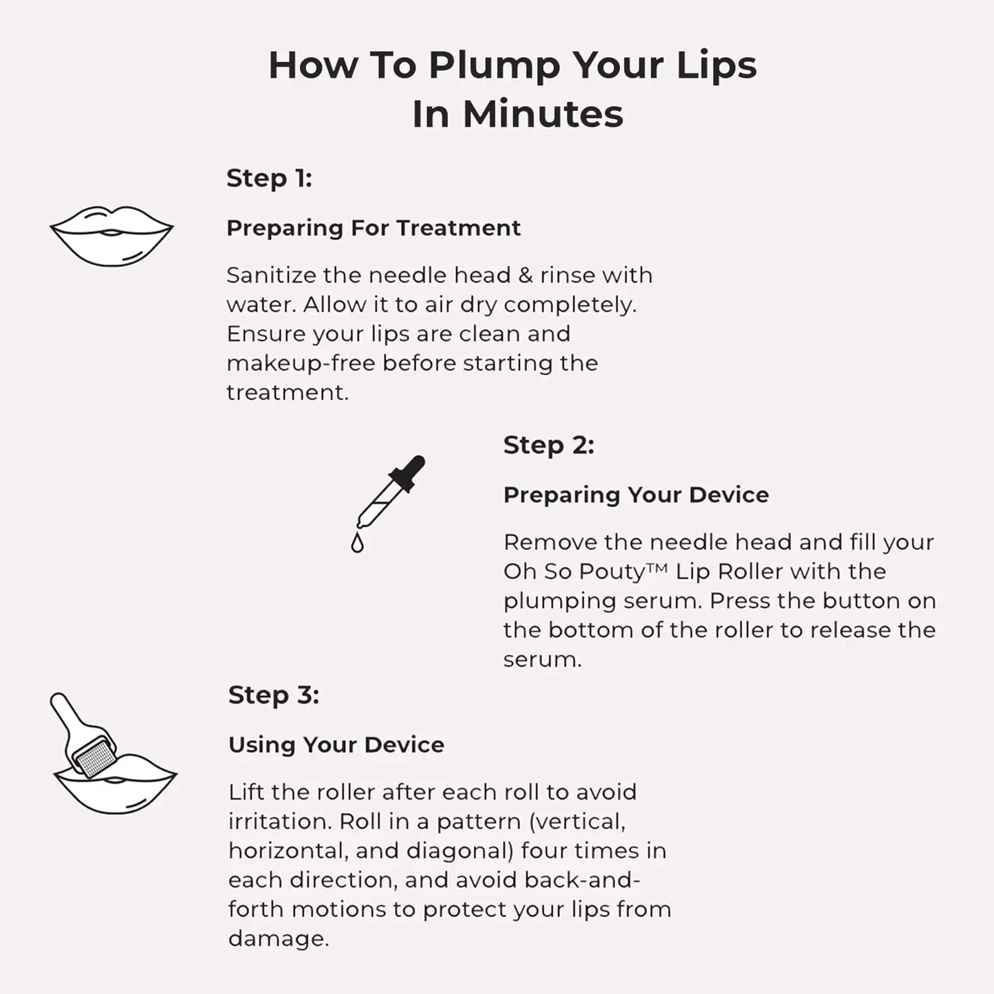 Micro-Needling Tool With Serum | Plumper Lips in Weeks