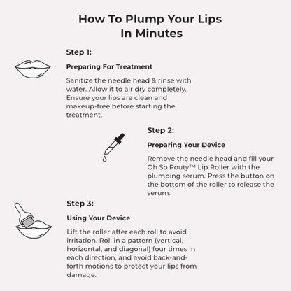 Micro-Needling Tool With Serum | Plumper Lips in Weeks
