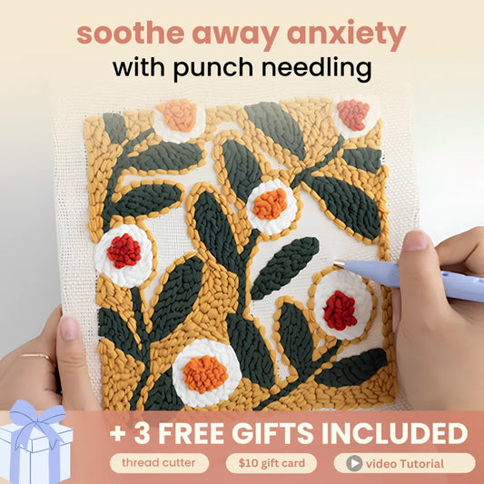 Punch Needle Kit With Yarns