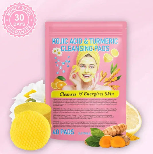 Turmeric Kojic Acid Pads | Naturally Clear, Glowing Skin