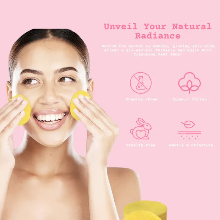 Turmeric Kojic Acid Pads | Naturally Clear, Glowing Skin