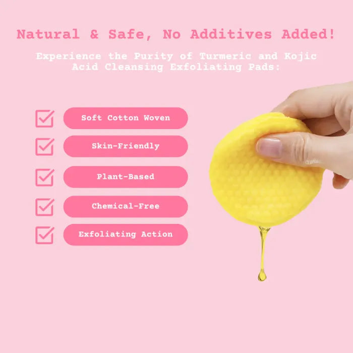 Turmeric Kojic Acid Pads | Naturally Clear, Glowing Skin